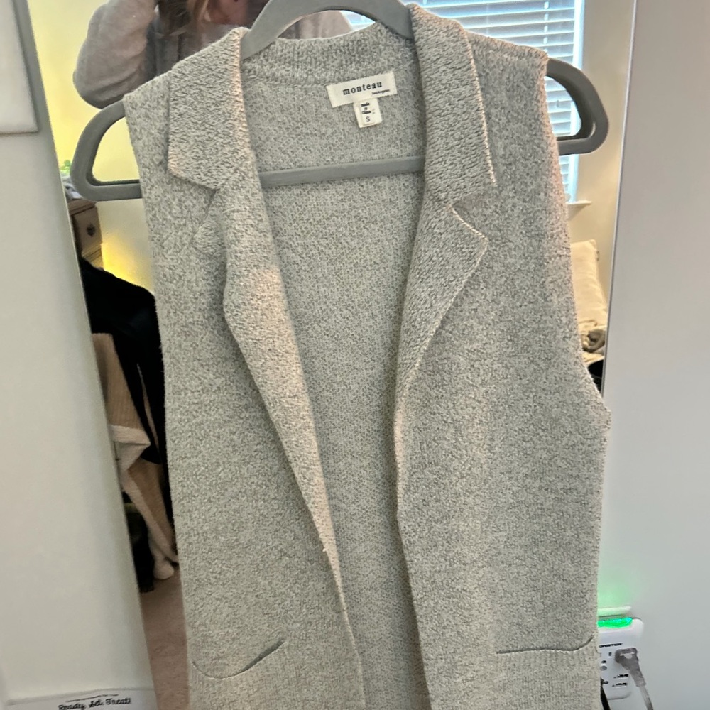 Monterey Gray Sleeveless Vest